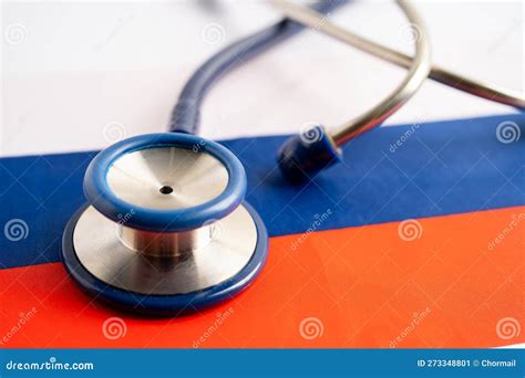 Stethoscope on Russia Flag Background, Business and Finance Concept Stock Image - Image of asia ...