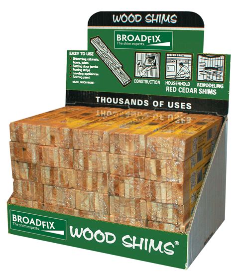 Traditional 8″ Wood Shims (Retailer) | US Broadfix Shim