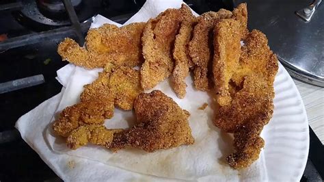 Fried bullhead catfish (catch n cook) - YouTube