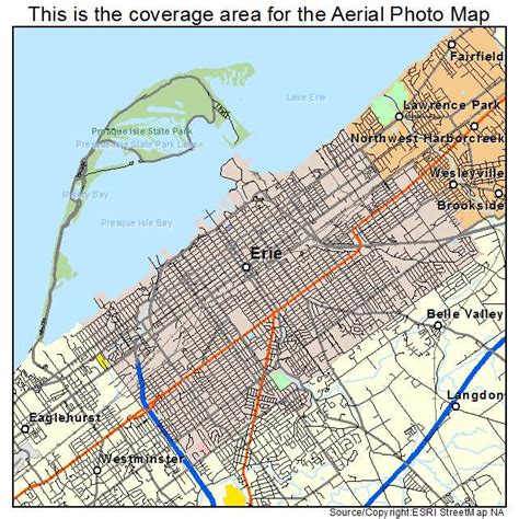 Aerial Photography Map of Erie, PA Pennsylvania