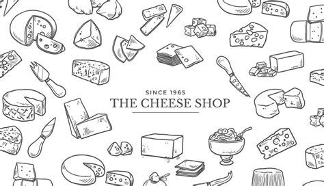 Doodle Collection of Cheese 4595025 Vector Art at Vecteezy