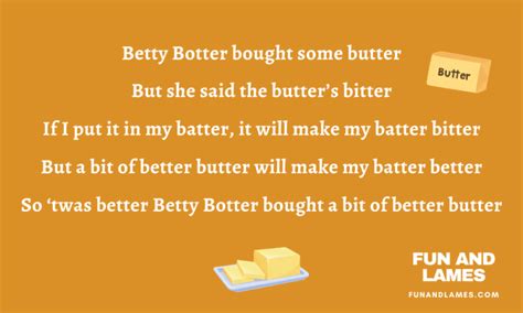 Betty Botter Bought Some Butter 🧈 Tongue Twister Lyrics