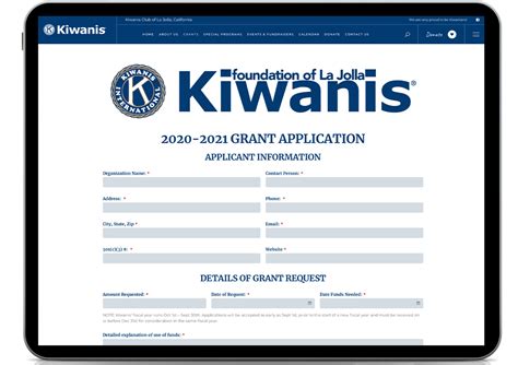 Nonprofit Website Design • Kiwanis Club of La Jolla