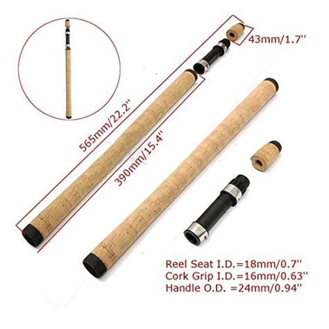 Fishing Reel Seat Spinning Rod + Handle + Cork Grip for DIY Building or Repair - Material ...