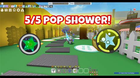 Getting a 5/5 POP SHOWER!!! (Bee swarm simulator) - YouTube