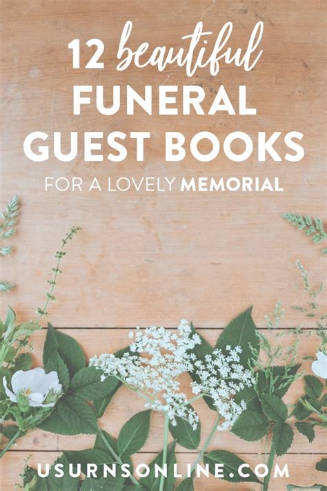 12 Beautiful Funeral Guest Book Ideas » Urns | Online