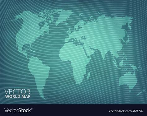 Blueeprint style world map package background Vector Image