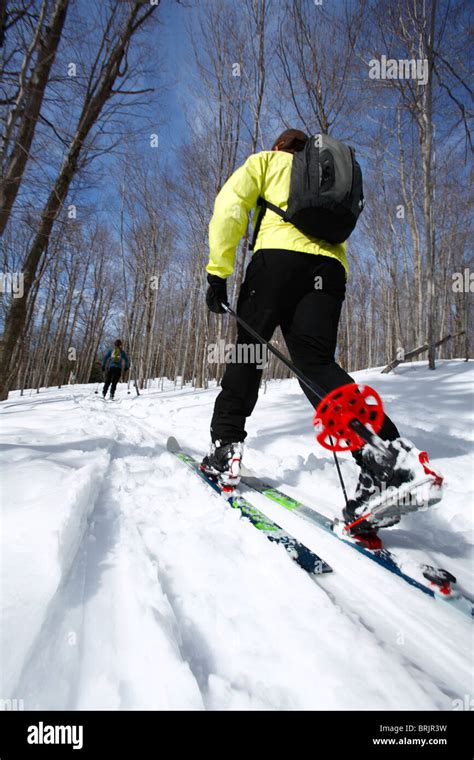 Woman enjoys backcountry skiing in West Virginia Stock Photo - Alamy