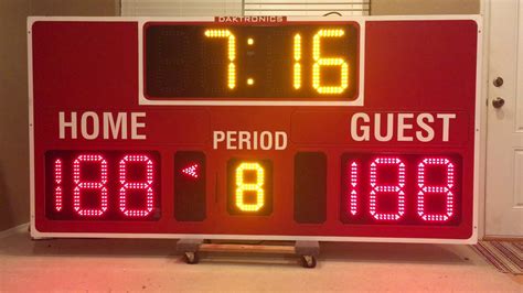 Daktronics BB-2101 Basketball Scoreboard For Sale - YouTube