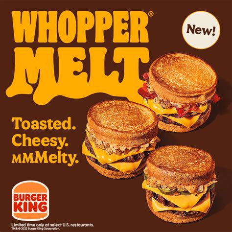 Burger King Is Testing New Whopper Melts and Breakfast Sandwiches ...