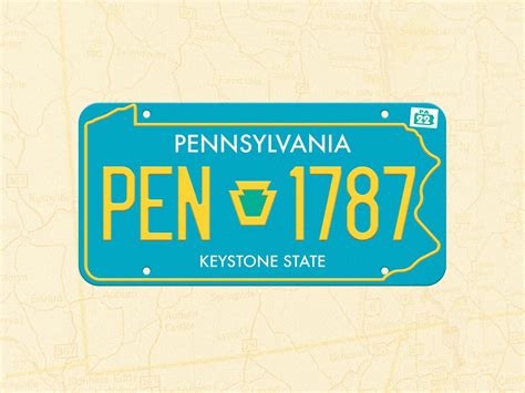 PA License Plate by Frank Fruehan on Dribbble