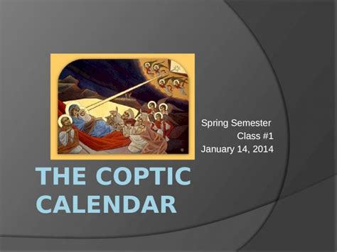 (PPTX) The Coptic Calendar - DOKUMEN.TIPS