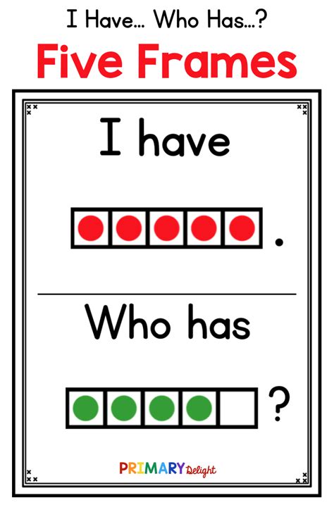 Teaching five frames in preschool or kindergarten? Use this printable five frame game to build ...