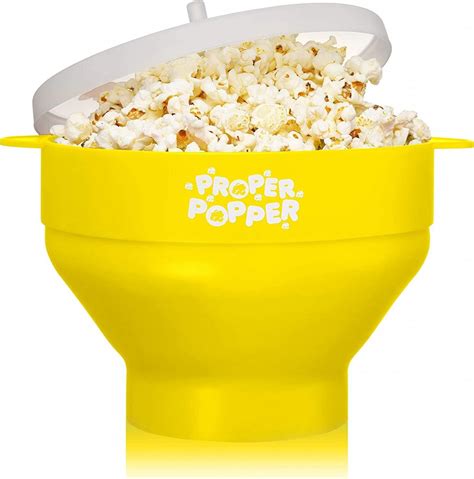 This clever microwave popcorn popper makes single servings