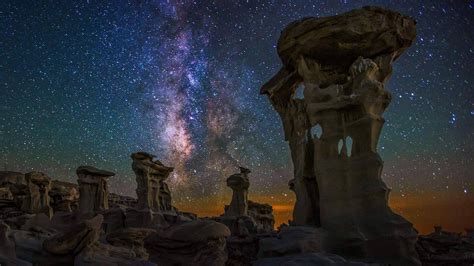 Milky Way over the Bisti/De-Na-Zin Wilderness in New Mexico © Cory Marshall/Tandem Stills ...