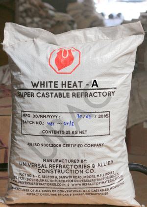 Refractory White Heat Castable Manufacturer & Supplier,Exporter