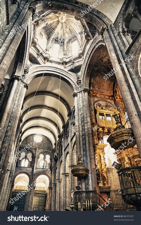 Interior Cathedral Santiago De Compostelathe Final Stock Photo 88373767 - Shutterstock