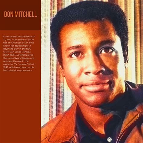 Don Mitchell | American actors, Actors, Kudos