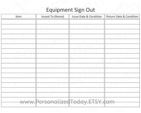 Equipmentsignoutsheettemplate Sign Out Sheet Sign In Sheet | Porn Sex ...