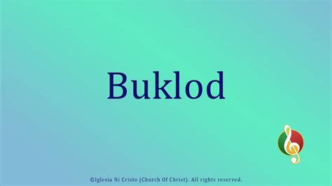 Buklod (Tagalog) - YouTube