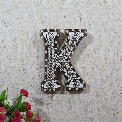 Handmade Eco-Friendly Wall Décor K Alphabet Letter | Etsy