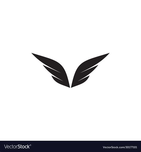 Wings logo design inspiration template Royalty Free Vector