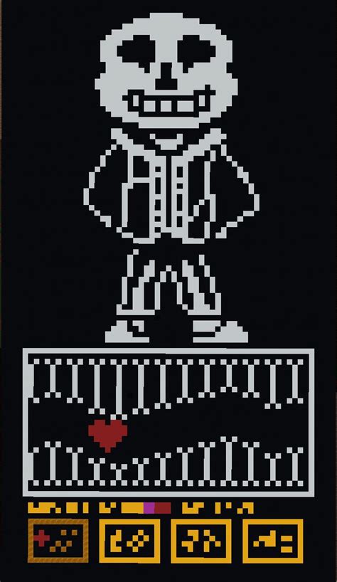 I *tried* to make the Sans battle from Undertale : r/Minecraft