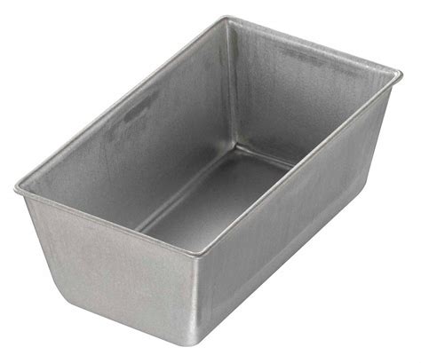 CHICAGO METALLIC Bread Pans, 5 5/8 in W x 3 1/8 in L x 2 3/16 in D, Glazed Aluminized Steel ...