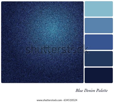 Background Indigo Blue Denim Colour Palette Stock Vector (Royalty Free) 634518524 | Shutterstock