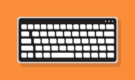 Premium Vector | Cartoon Keyboard Digital Computer Typing Equipment Vector Illustration