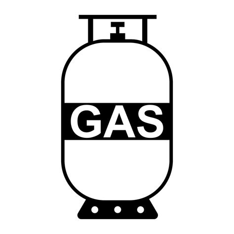 Icon gas cylinder, propane gas tank outline, lpg canister logo 20717139 Vector Art at Vecteezy