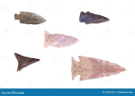 Native American Arrowheads stock image. Image of many - 14327151