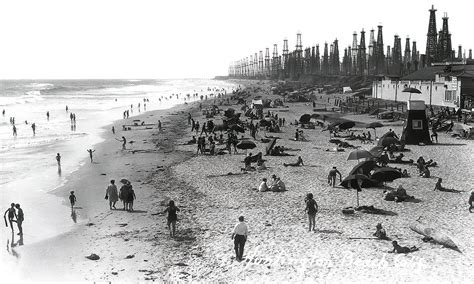 HUNTING BEACH CALIFORNIA OIL FIELD c. 1925 Photograph by Daniel Hagerman