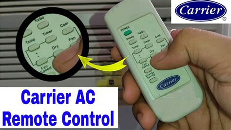 Carrier Split Ac Remote Control Manual