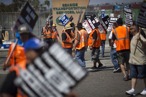 Five-day trucker strike at Los Angeles and Long Beach ports ends - Los Angeles Times