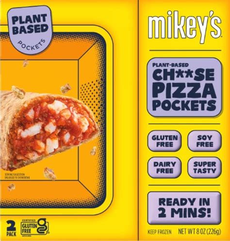 Mikey's Cheese Pizza Plant Based Pockets, 2 ct / 8 oz - Kroger