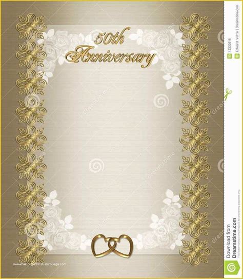 Free Printable 50th Wedding Anniversary Invitation Templates Of 1000 ...