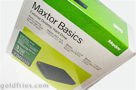 Maxtor Basics 750GB External Hard Drive Review ~ goldfries