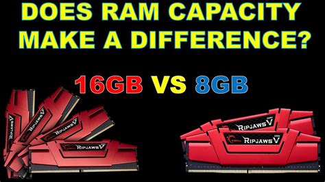 Is more RAM Worth it? 8GB vs 16GB - YouTube