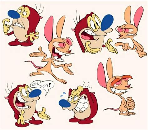 Ren and Stimpy | Мультипликационные иллютрации, Рисунки, Мультфильмы