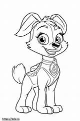 Chase and Skye Free Printable sketch template