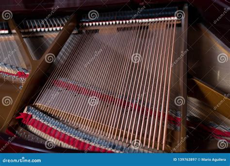 Piano strings stock image. Image of macro, close, music - 139763897