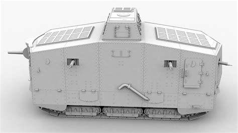 A7v tank 3D model - TurboSquid 1161704