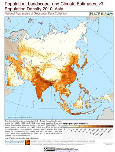 Population Density 2010, Asia | The data in this map represe… | Flickr