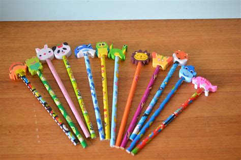 Animal grey lead novelty pencils x 12 -unused HPT3 - Funky Flamingo