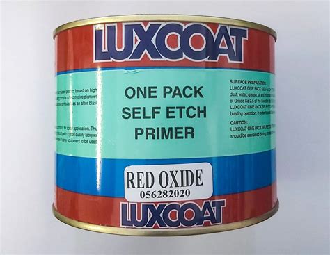 Luxcoat Self Etch Primer Red Oxide 1L – Auto Paint Supplies