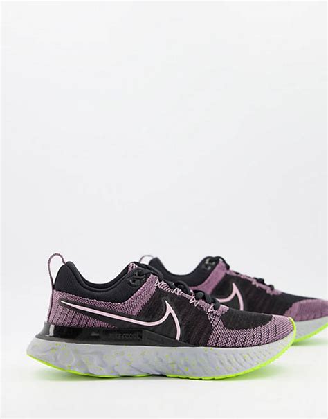 Nike Running React Infinity Run flyknit 2 sneakers in purple | ASOS