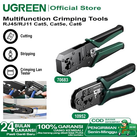 Jual UGREEN Tang Crimping Tool RJ45 RJ11 LAN Network Krimping Multifungsi Anti Gagal | Shopee ...