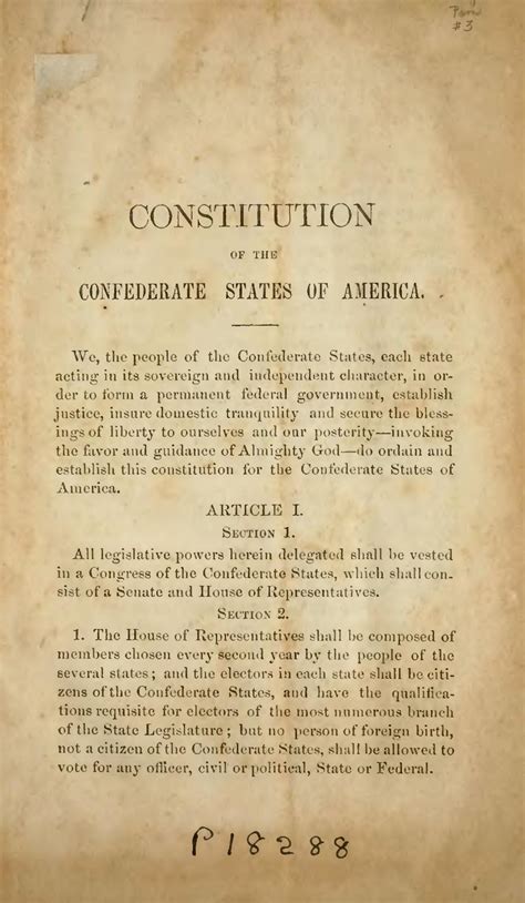 March 11, 1861: Confederate Constitution Adopted - Zinn Education Project