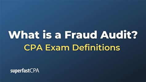 What is a Fraud Audit?